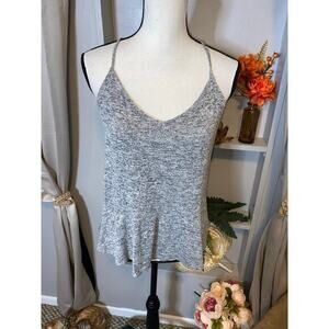 Hollister Must Have Collection size Medium Heather Grey GUC Top Logo Plate